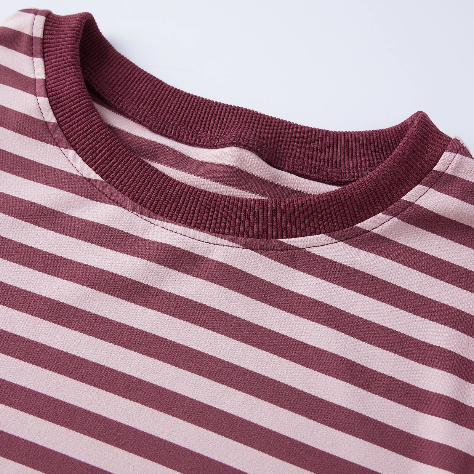Women's Summer Striped Short Outfits Casual Stylish Short Sleeve Tee Tops and Shorts 2 Pcs Sets Daily Casual Sporty Loungewear