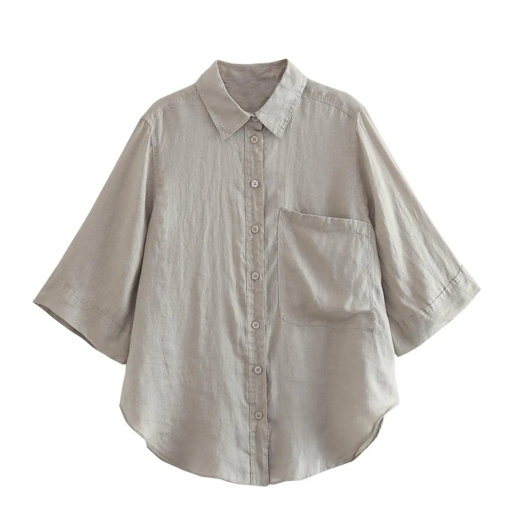 Foridol Casual 2 Pcs Shorts Women Set Linen Cotton Pink Oversize Buttons Shirt+shorts Outfits Summer Autumn White Fashion Set