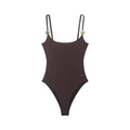 Black And Brown Spaghetti Strap Bodysuits With Rose Gold Button Decor Elegant Slim Fit Shapewear For Women Nightclub Wear 4UMT