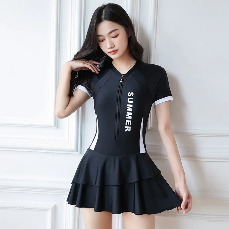 The New Plus Size Swimsuit Is Suitable for Women To Look Slim, Soak in Hot Springs, Beach Vacation, Integrated Conservative