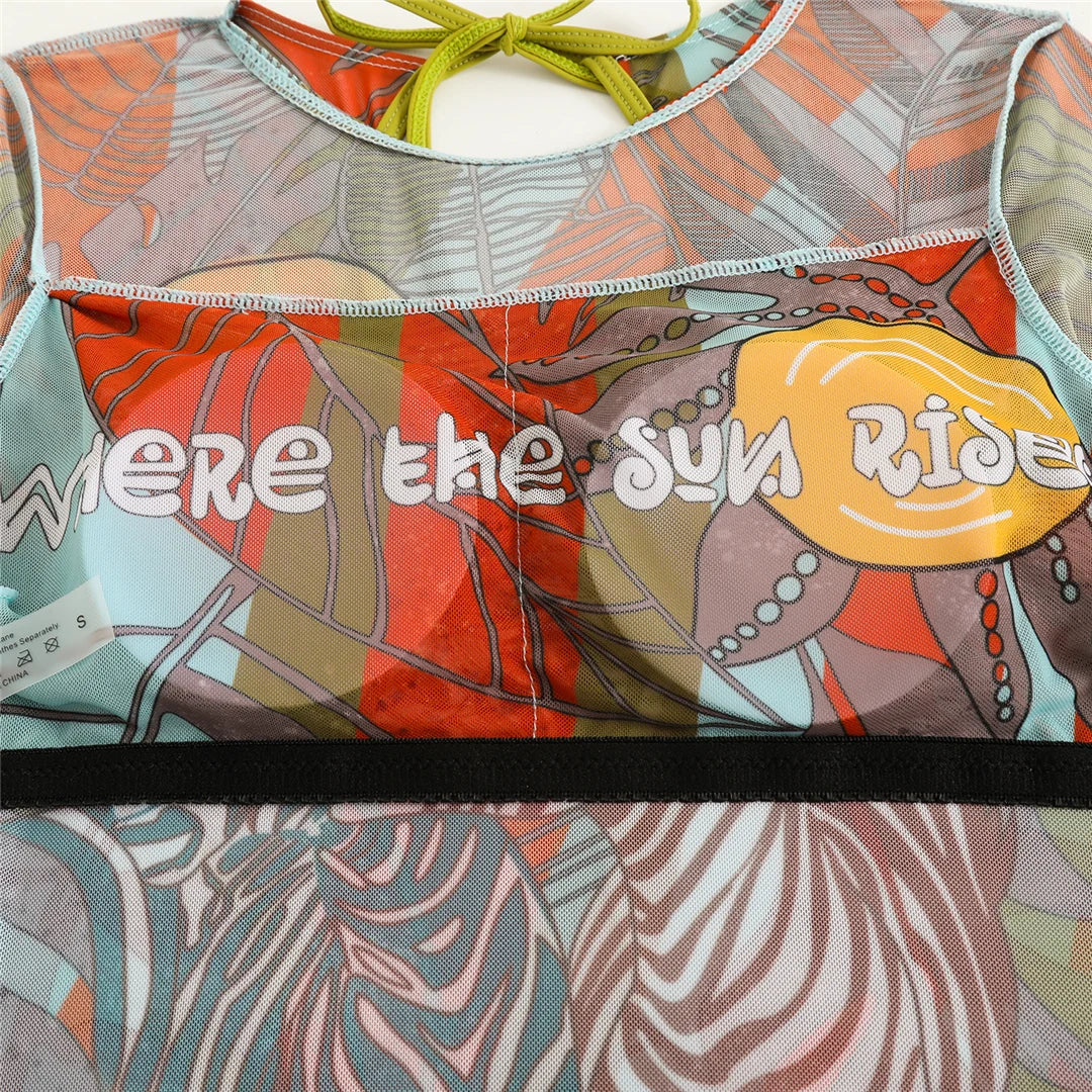 S - XXL New Printed Long Sleeve With Pants Women Swimwear One Piece Swimsuit Female Floral Padded Bather Bathing Suit Swim V7176