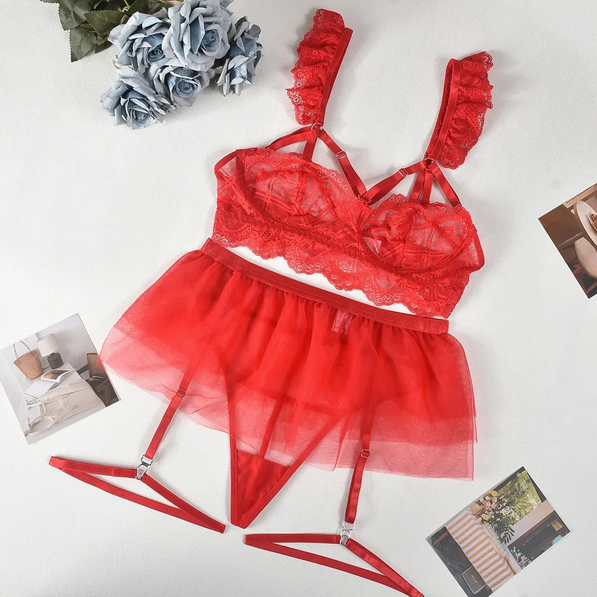 Women Sexy Mesh Transparent Bra Brief Suits Fashion Erotic Intimate Lingerie Bodycon Push Up Underwire Underwear Sets