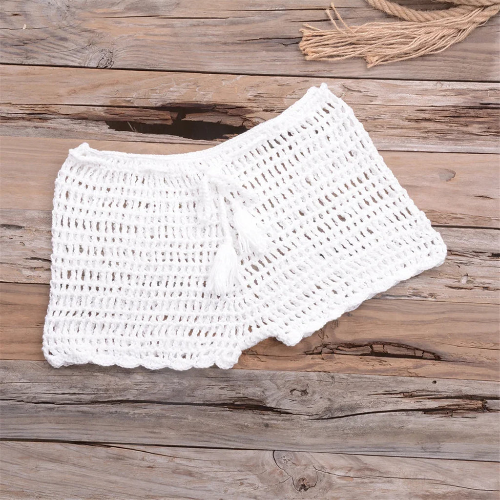 17 Colors Bikini Bottom Hollow Out Mini Shorts Swim Brief Women Swimwear Female Bather Brazilian Tanga Panties Underwear V7011