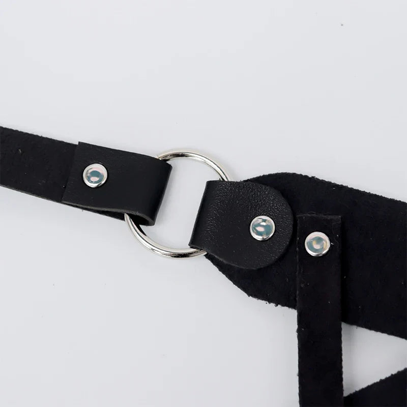 Cosplay Exotic Leather Mask Women Men Games Half Face Mask BDSM Bracelet Adjustable For Couples Bondage Set Adult Toys Supplies