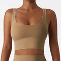 Comfort SkinFriendly Sports Bra With Chest Pad Tank Top Women Gym Fitness Running Yoga Bra Stretch Pull Up Vest Underwear Women