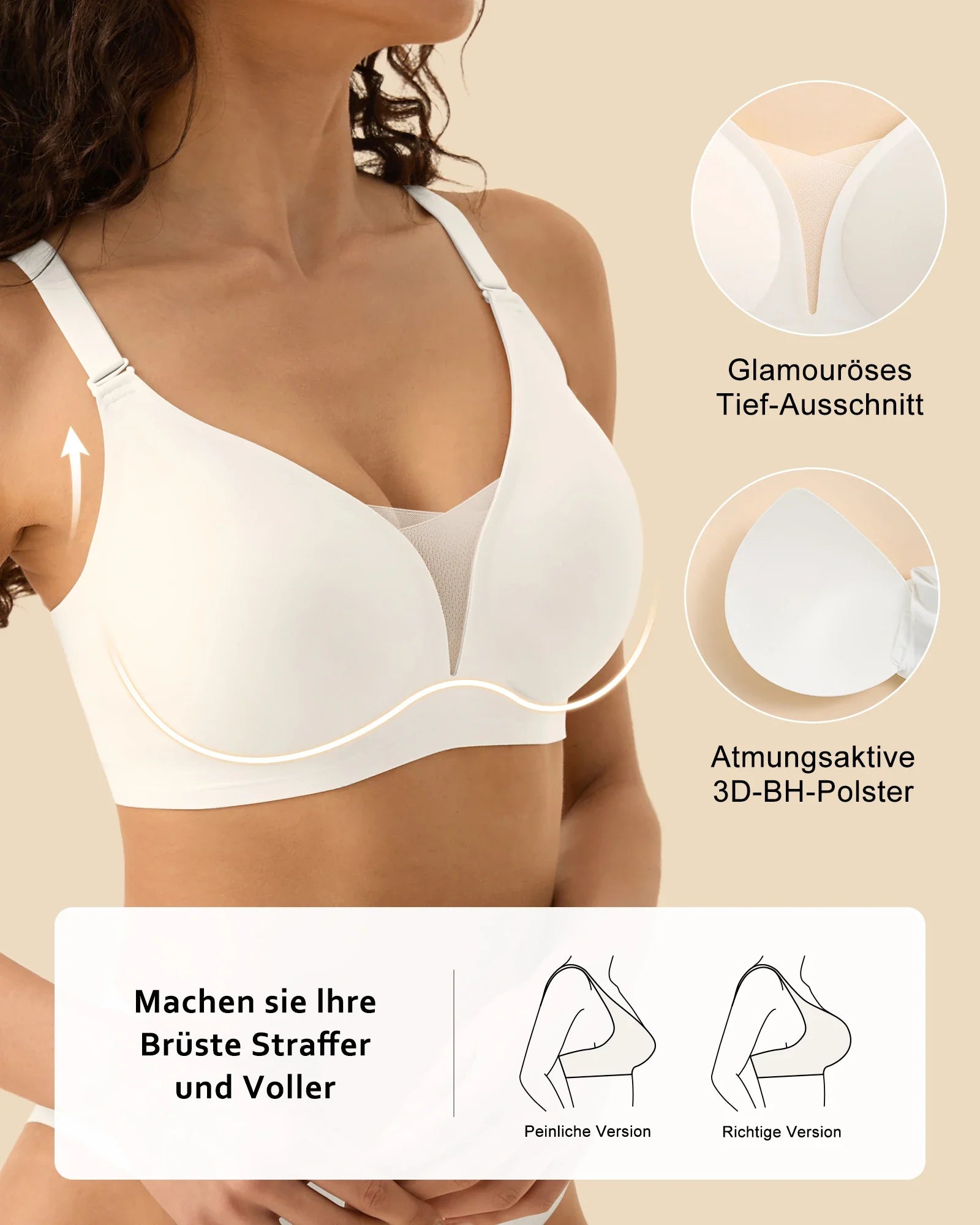 7pcs Women's Bras Seamless Push Up T-Shirt Bralettes Wireless - Multi-Color, Breathable Padded, Everyday Comfort