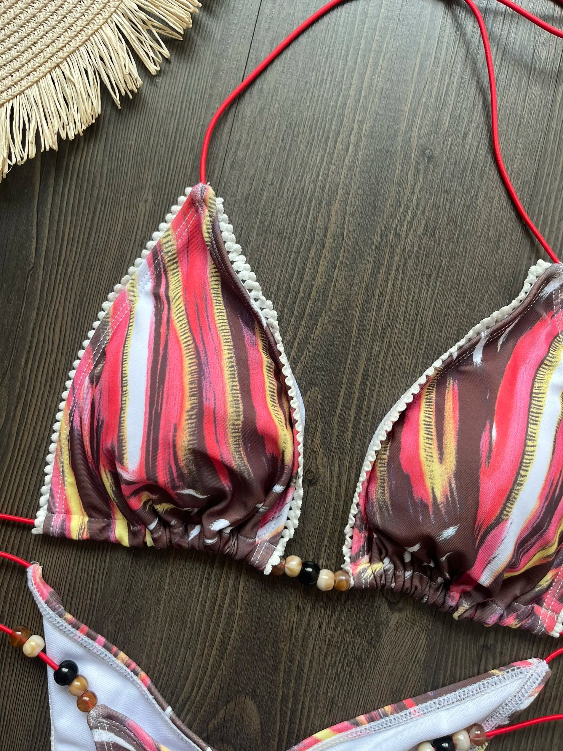 Micro Bikinis 2025 Sexy Women Swimsuit Swimwear Female Thong Bikini Set Biquini Bathing Suit Print Swimming Suits Beachwear