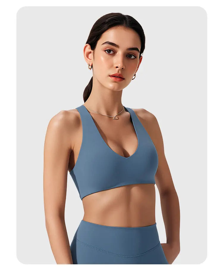 NCLAGEN Softmotion Bralette Sports Bra High Support Women's Gym Clothes Pilates Yoga Tank Tops Y-back Push Up Fitness Underwear
