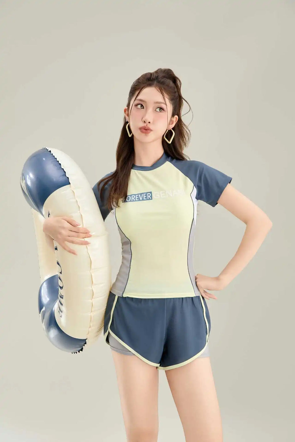 New Split Swimsuit for Women, Conservative and Slimming, Flat Leg Pants, Sports Beach Vacation, Hot Spring Swimsuit