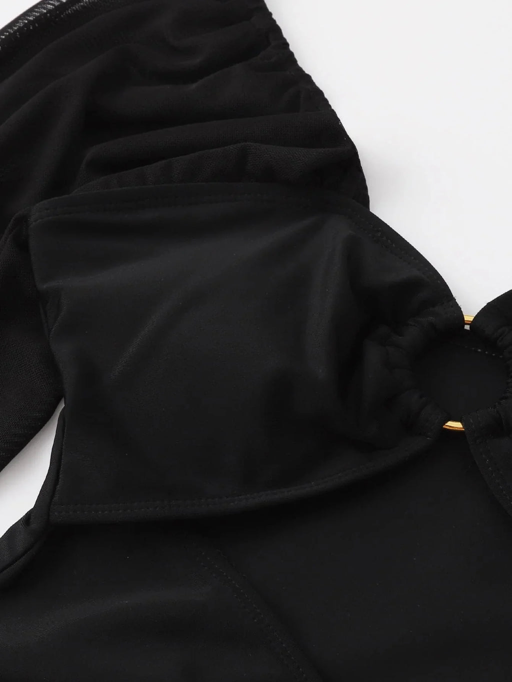 2026 Black Swimsuit One Piece Solid Long Sleeve Swimwear Women Bathing Suit Female Padded Swimming Summer Beachwear Bodysuit