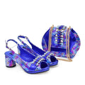 Doershow  African fashion Italian Shoes And Bag Sets For Evening Party With Stones SILVER Italian Handbags Match Bags! HFG1-1