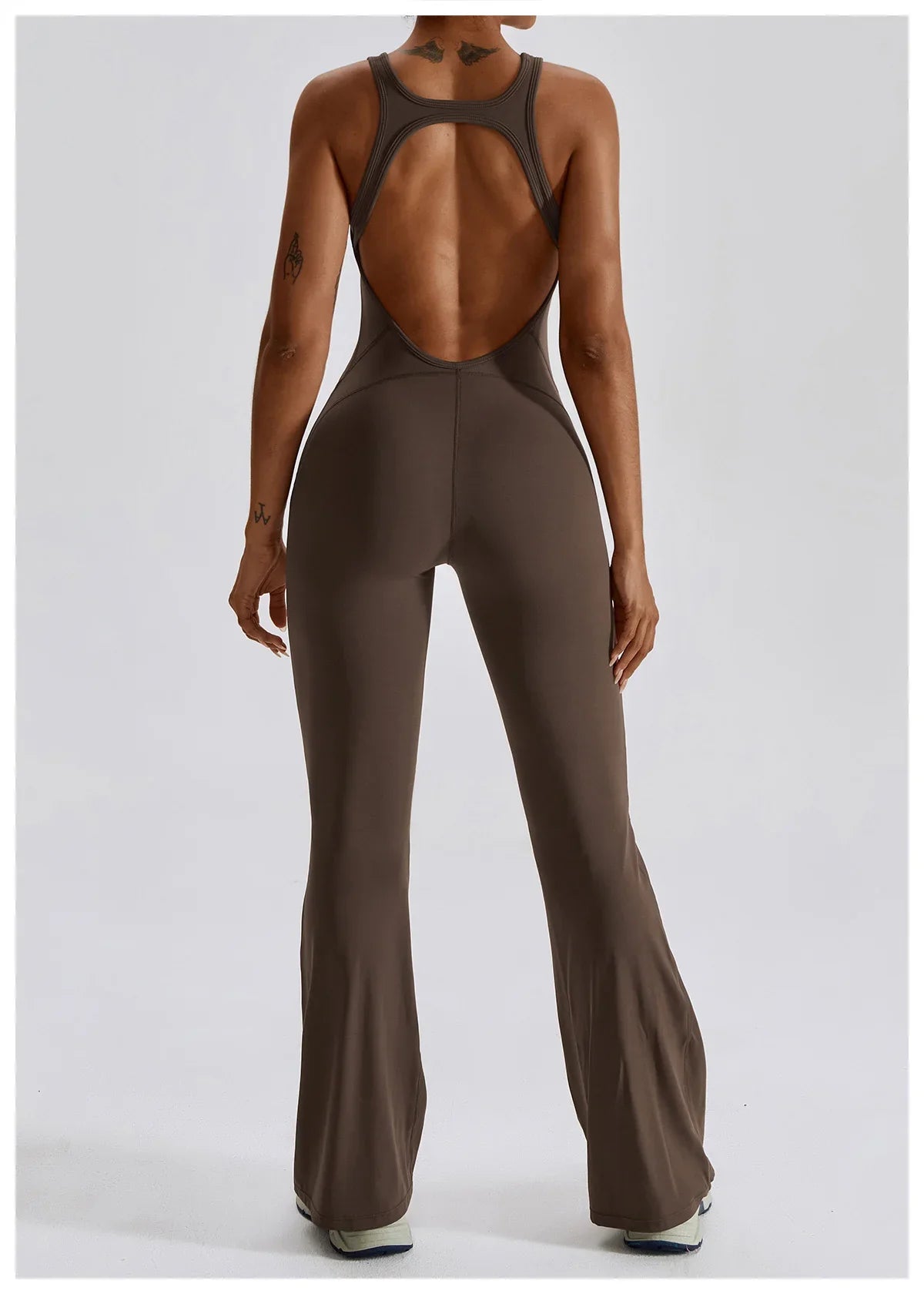 Women Fitness Bodysuit Backless One Piece Yoga Set Jumpsuit Sports Gym Workout Clothes Tights Active Wear Slim Playsuit Female