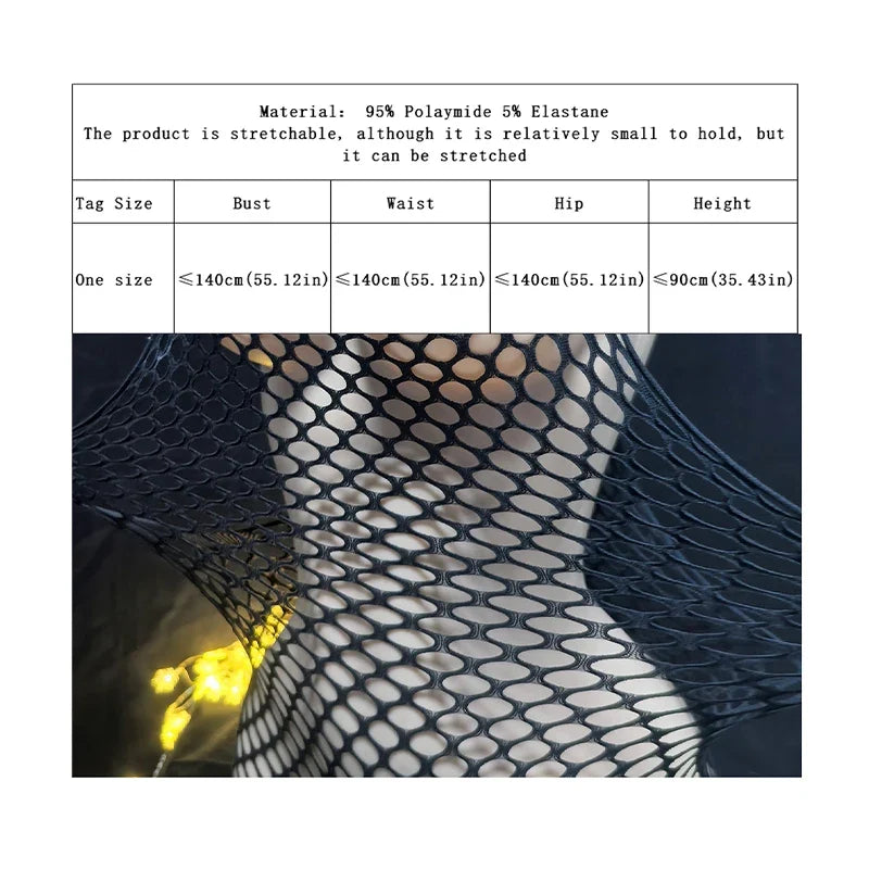 1PC Women Sexy Fishnet Beach Cover Up Hollow Out Bodycon Bodysuit See Through Summer Swimwear