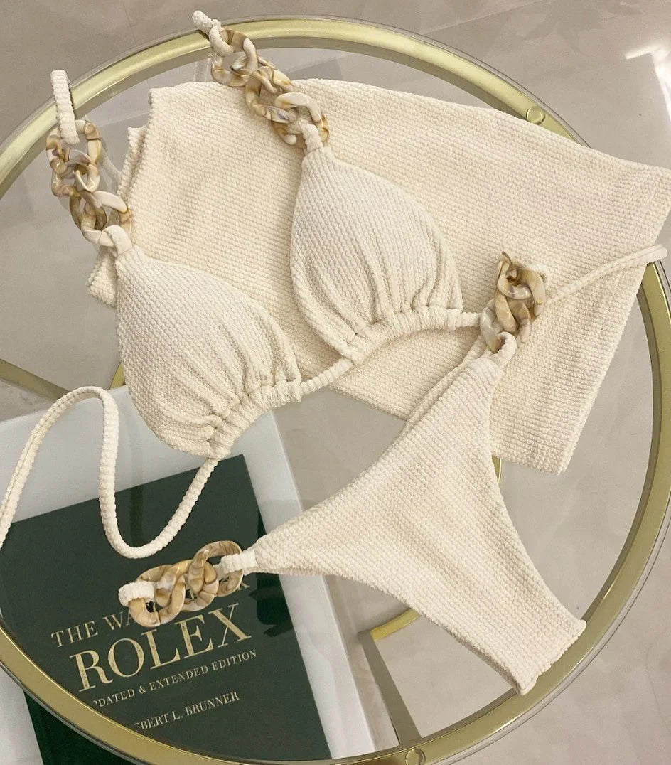 Brazilian Bikini Set For Women Swimwear 3 Piece 2025 Sexy Swimsuit Micro Bikinis Push Up Beachwear Summer Femme biquini