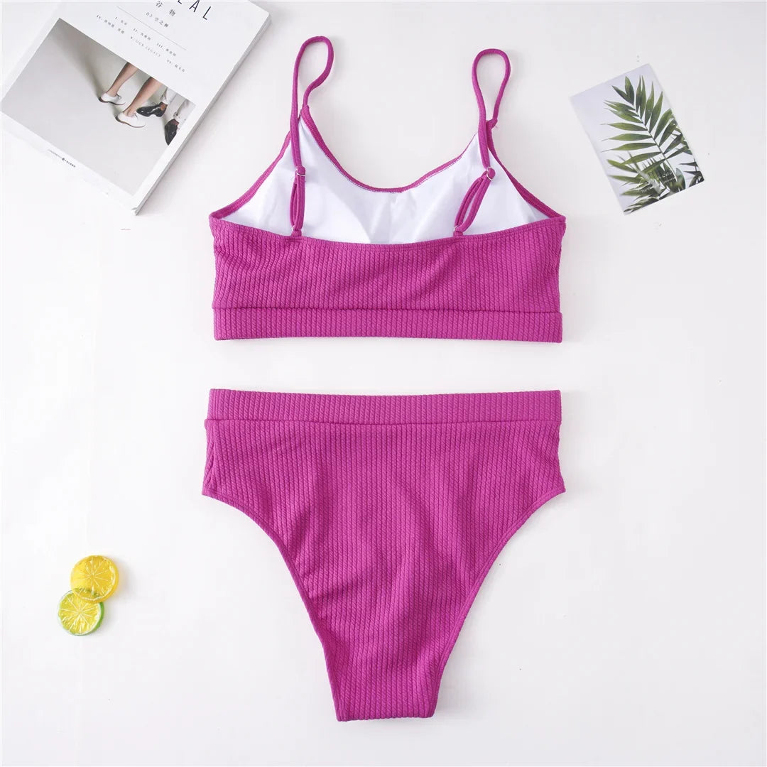 0XL - 4XL 7 Colors Bikini Plus Size Large Size Swimwear Women Swimsuit Female Two-Pieces Bikini Set Bather Bathing Suit V3774B