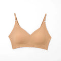 Seamless Ice Silk Ultra-Thin Breathable Bra Comfortable Breathable Underwear Women's Suspender Wavy Sexy Push-up Vest