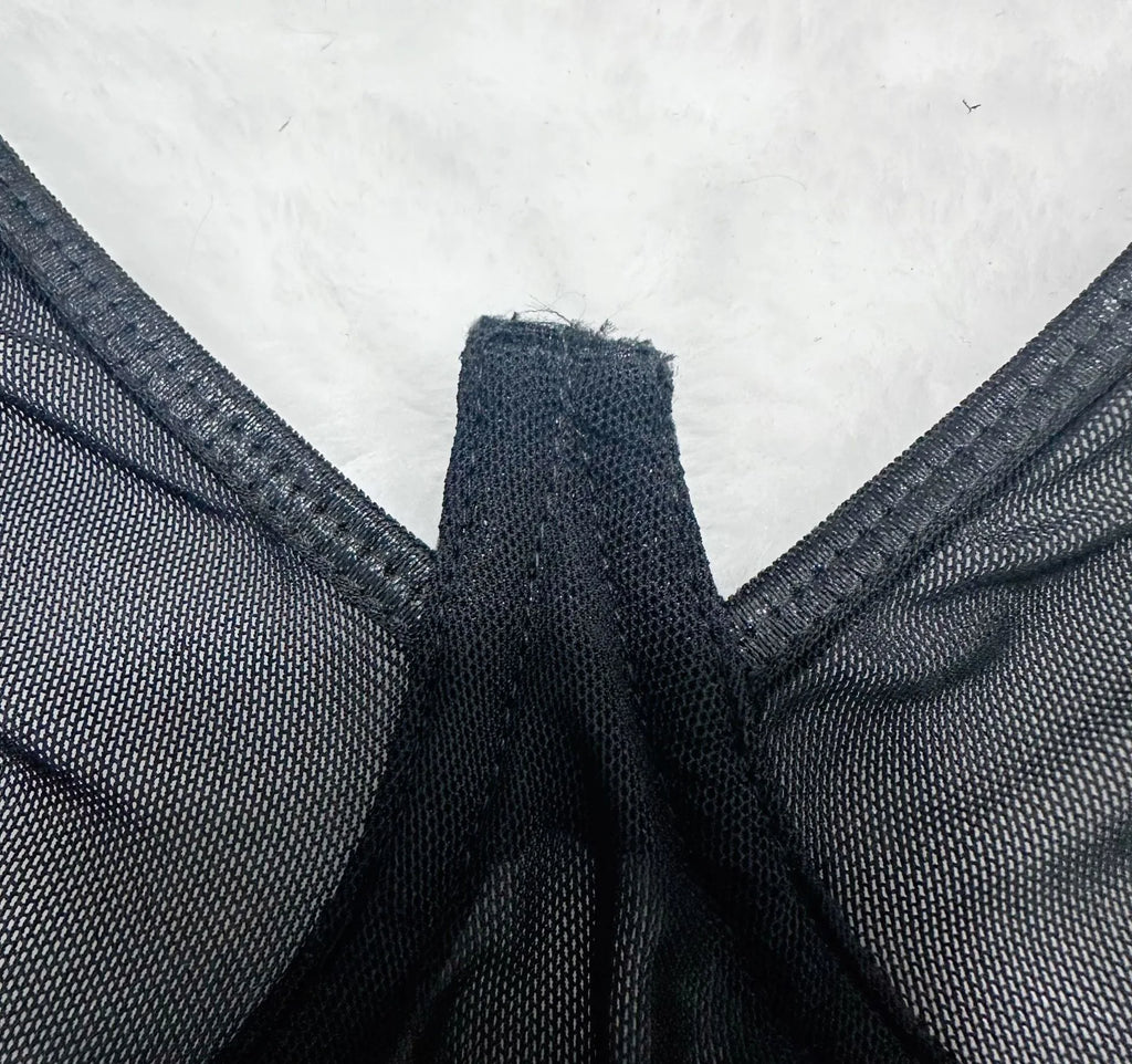 European and American erotic lingerie, sexy and hot see-through push-up slim fit halter neck one-piece
