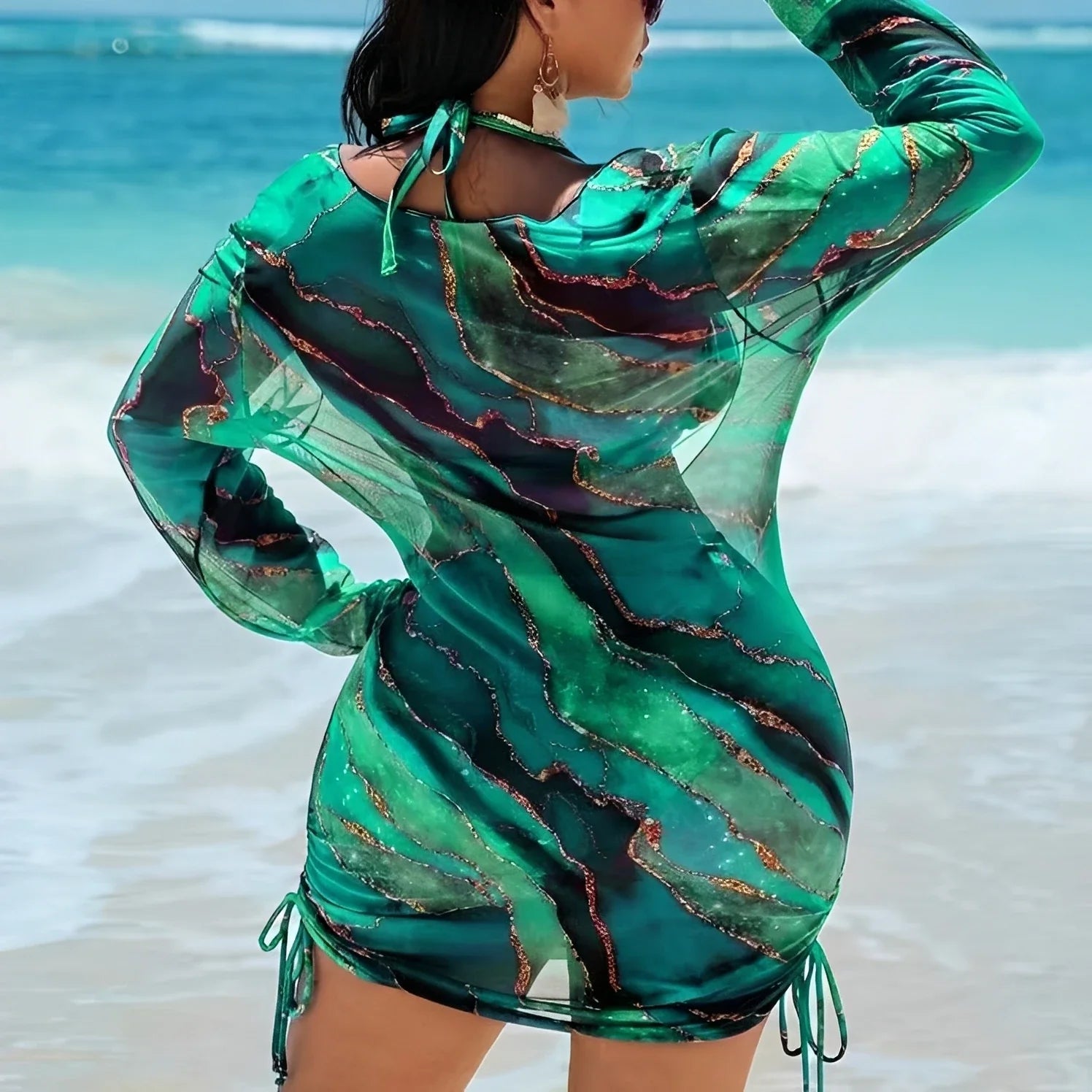 2026 Large Plus Size Bikini High Waist Swimsuit Women With Tops 3 Pieces Swimwear Female Bathers Bathing Swimming Swim Suit  4XL