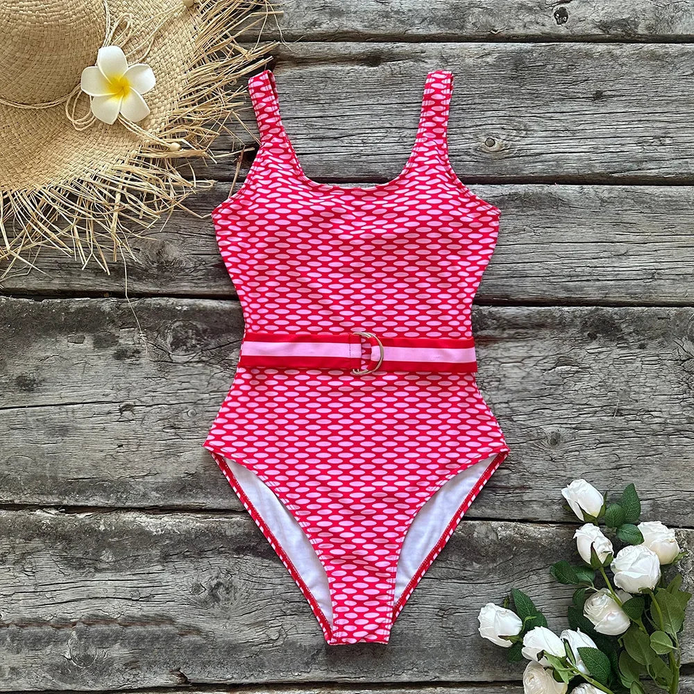 2023 New One Piece Swimsuit Sexy Cartoon Printed Swimwear Women Bathing Suit Beach Backless Monokini Swimsuit Female