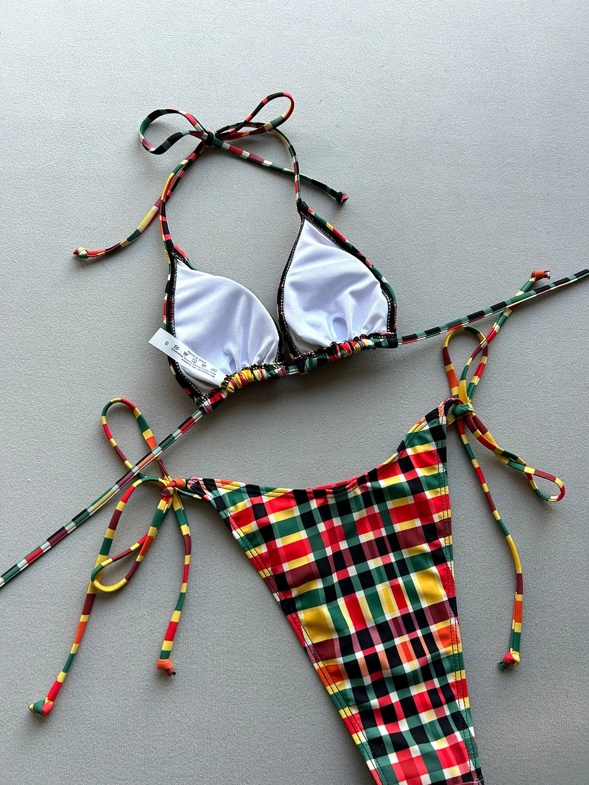 Micro Bikinis 2026 Sexy Women Swimsuit Swimwear Female Bikini Set Plaid Brazilian Biquini Bathing Suit Swimming Suit Beachwear