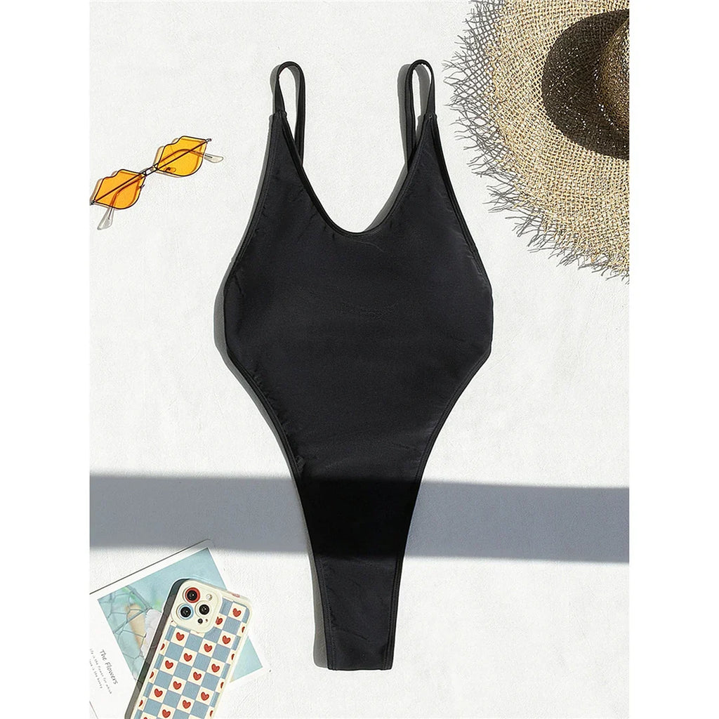 XS -L Sexy High Leg Monokini Extreme String Mini Micro Thong One Piece Swimsuit Women Swimwear Female Bather Bathing Suit V5820C