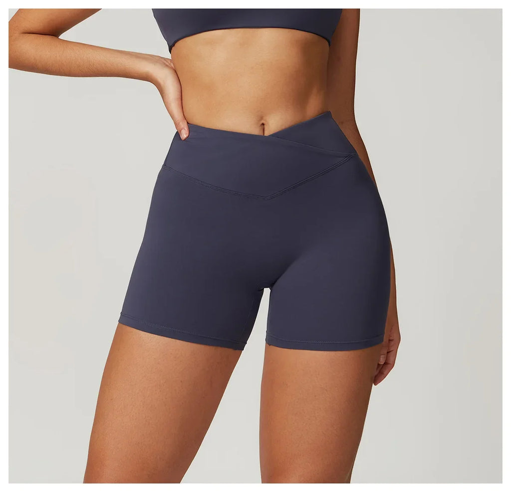 Yoga Shorts Women High Waist Workout Shorts Fitness Yoga Tights Lift Butt Fitness Ladies Yoga Gym Running Short Pants Sportswear