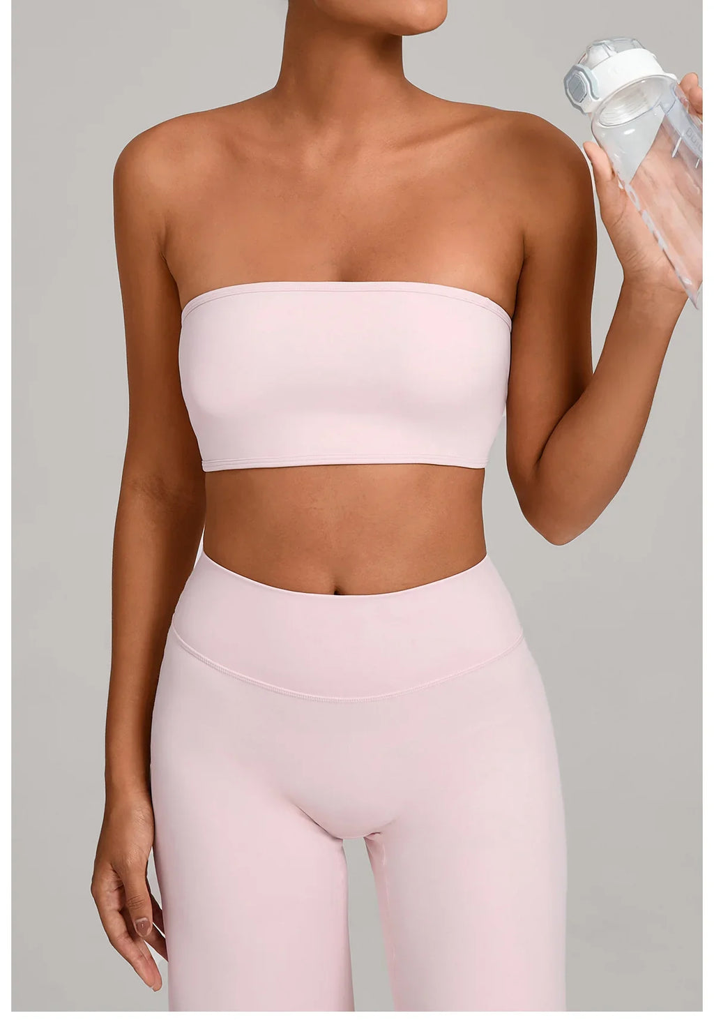 Women Strapless Sports Bra Gym Top Quick-Drying Yoga Clothes Women Tube Top Fitness Chest Wrap Underwear Workout Bra Female