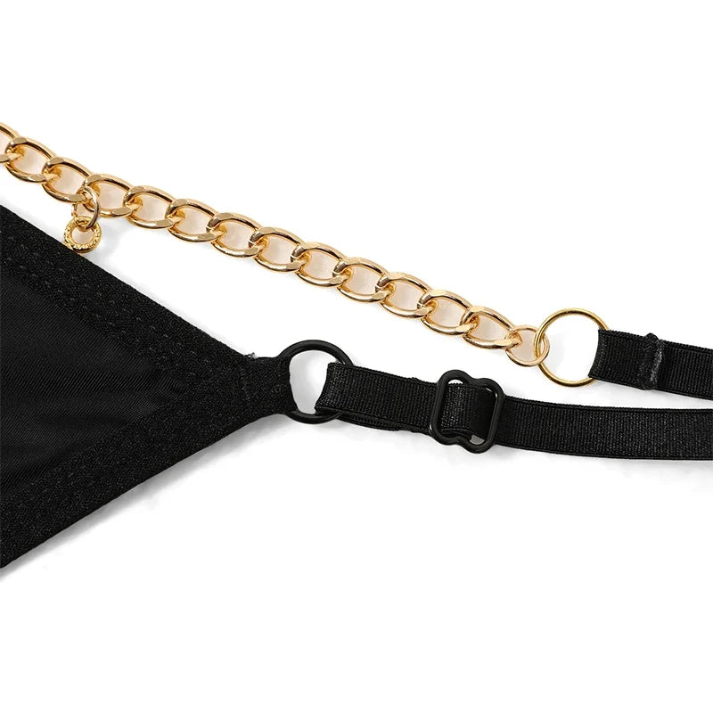 Flash Diamond Letter Pendant Design Thongs Low Waist Intimates Panties Women's Sexy Underpants Transparent Erotic Underwear