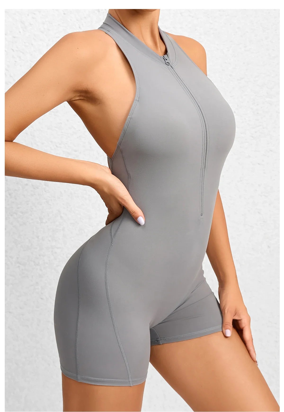 Women Yoga V Backless Jumpsuit Workout Bodysuit Sleeveless Gym Bodycon Sportswear Fitness Yoga Suit One Piece Outfit