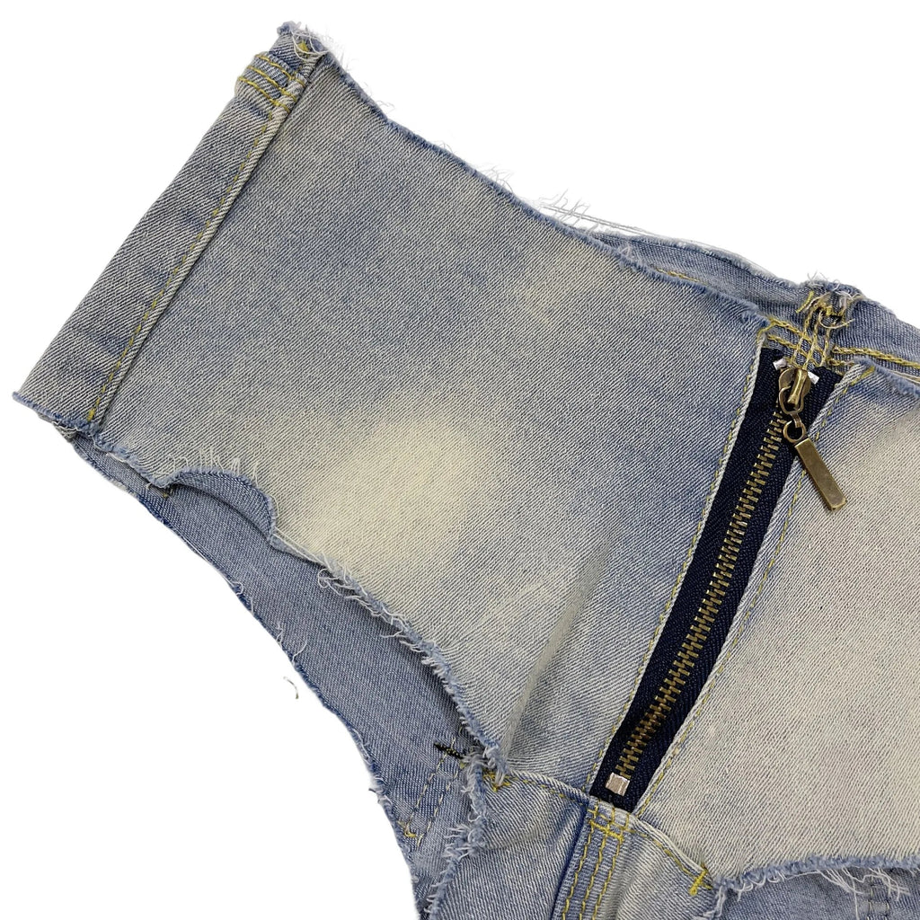 Summer Sexy Hotpants Women's Elastic Low Waist Denim Shorts Female Streetwear Club Bra Sexy Mini Jean Hot Pants Charming 13O1