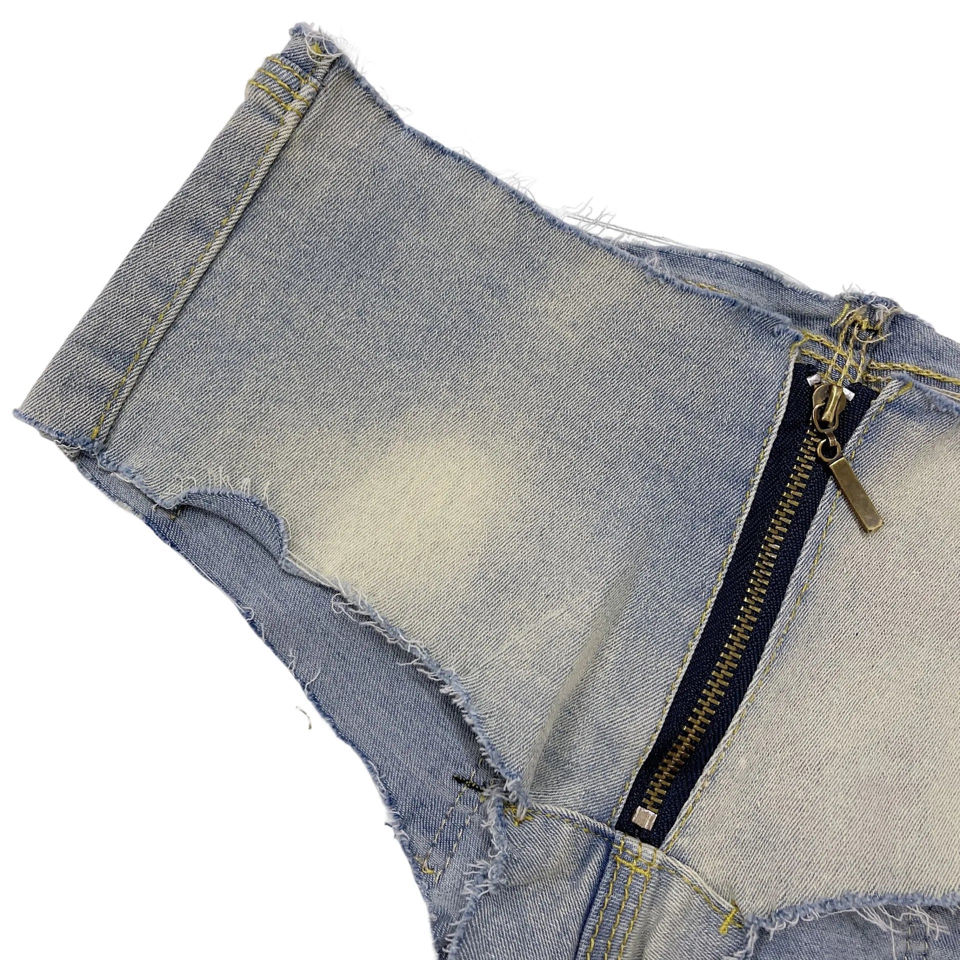 Summer Sexy Hotpants Women's Elastic Low Waist Denim Shorts Female Streetwear Club Bra Sexy Mini Jean Hot Pants Charming 13O1