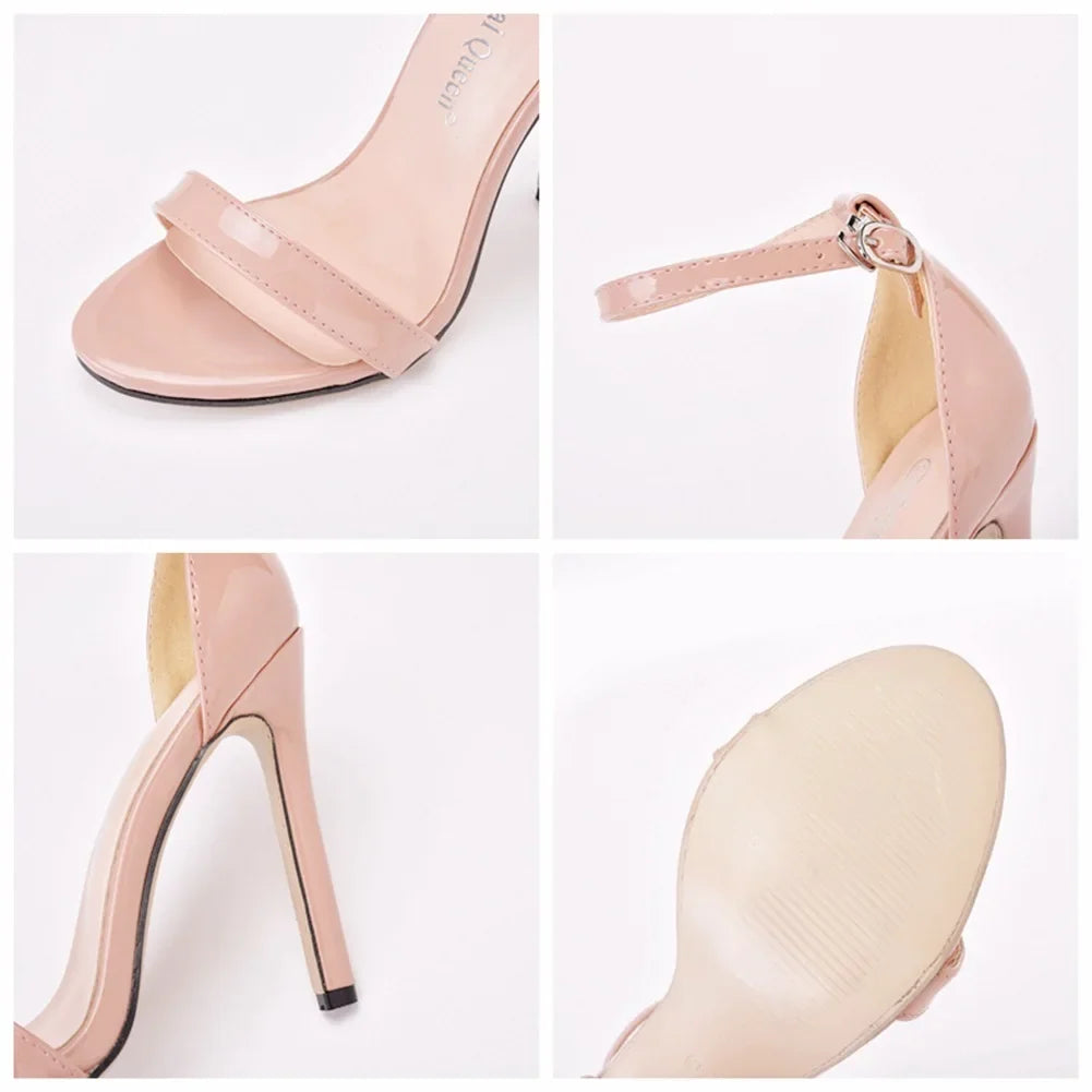 2026 spring Fashion Large Size 11cm Woman Sexy Dance Shoes Sandals Women Shoe Summer High Heels Stiletto Elegant Party Shoe