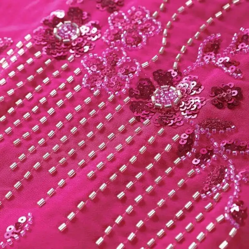 Sexy Beading Sequined Long Skirt Women Solid Low Waist Slim Straight Skirts Female Summer Lady Chic Beach Vacation Clothes JO6M