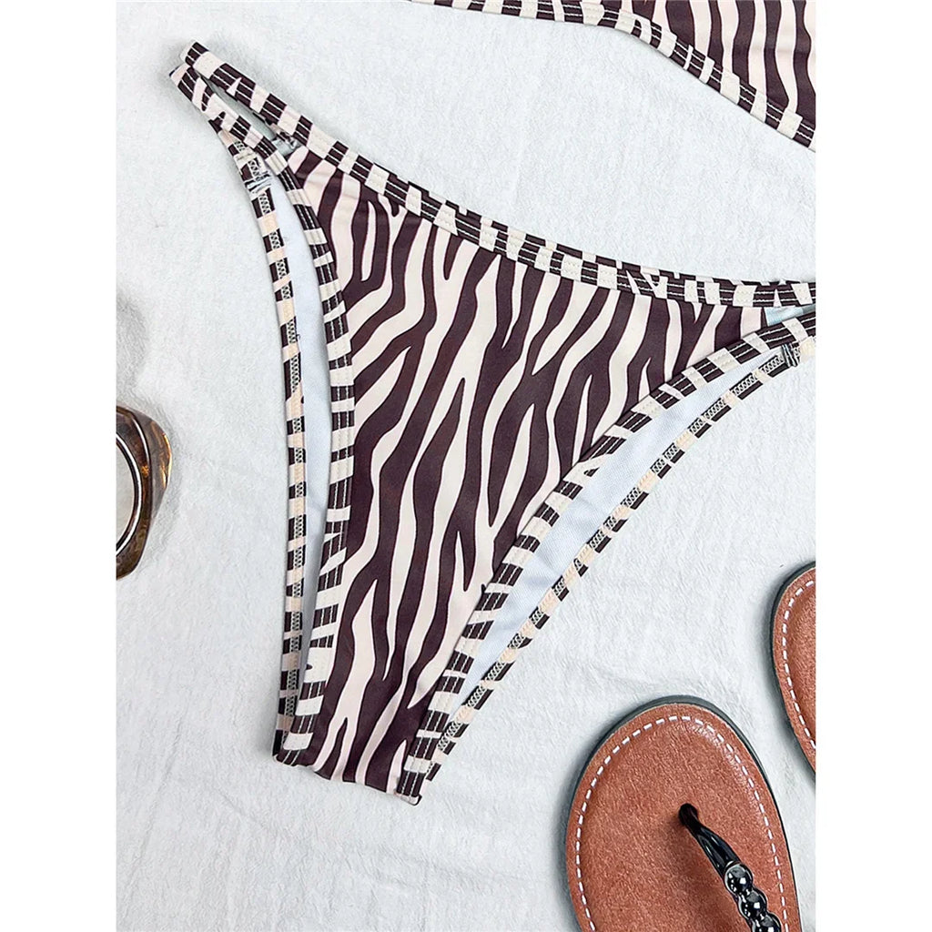 XS - L 2026 Printed Polka Dot Bikini Female Swimsuit Women Swimwear Two-pieces Bikini Set Plaid Bather Bathing Suit Swim V8039