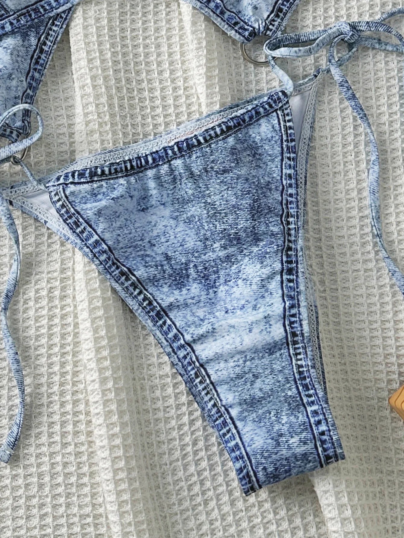 2026 Sexy Cowboy Monokini Swimsuit One Piece String Ring Link Swimwear Women Bathers Bathing Swimming Swim Suit Female Beachwear