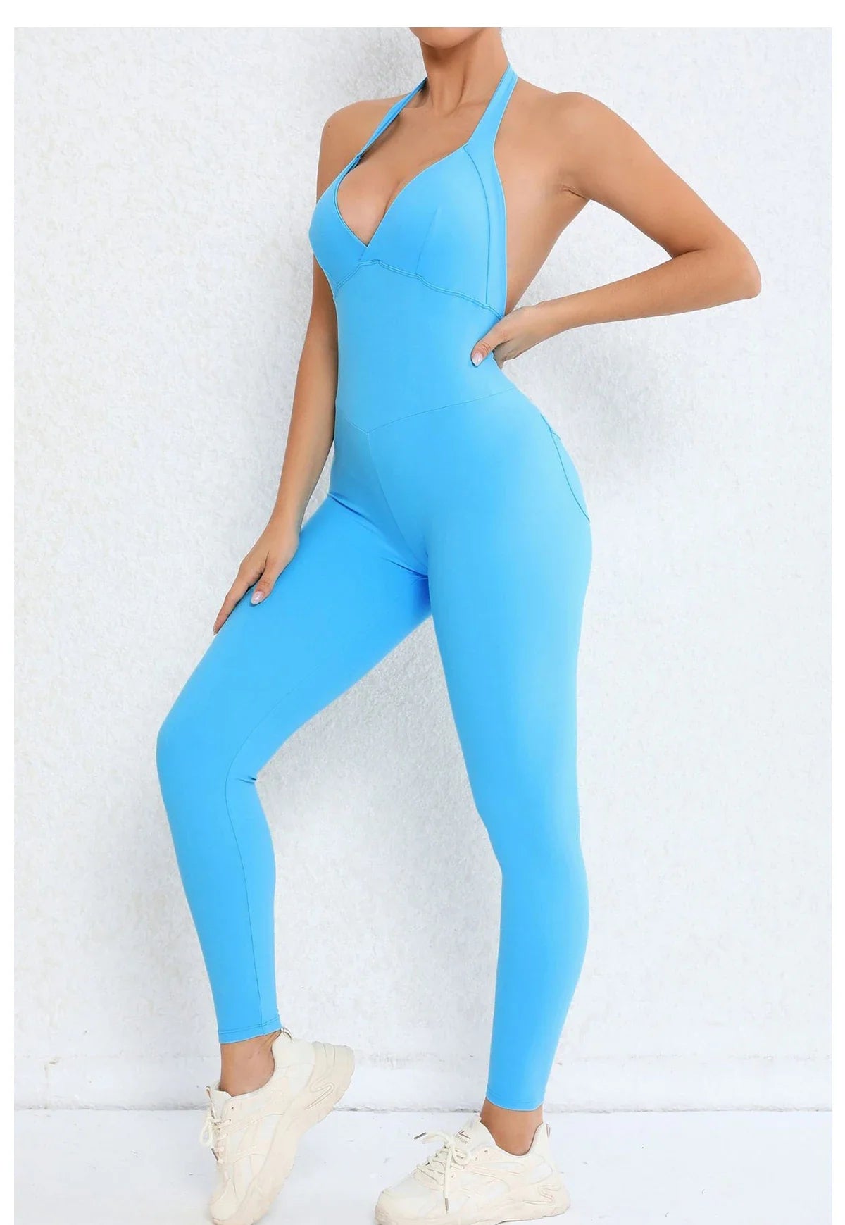 Backless Gym Jumpsuit Sport Overalls Women Nylon Yoga Workout Clothes for Women Fitness Clothing Gym Sets Womens Outfits