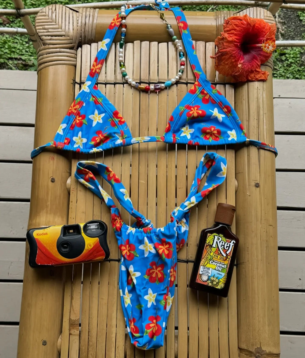 Sexy Micro Bikini 2025 Women Swimsuit Female Swimwear Thong Bikinis Set Brazilian Halter Beach Wear Print Bathing Suit