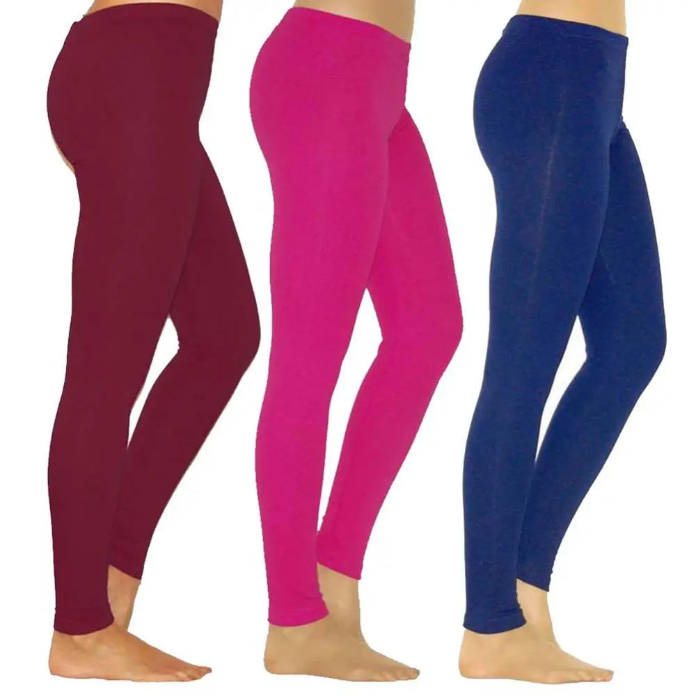 Women Workout Leggings Sexy Butt Lifting Leggings Solid Color Stretchy High Waist Slim Tights Leggings Pencil Pants Trousers
