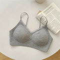 Comic Chest Bra No Underwire European Thin Straps Summer Women Lace Gathering Push Up Seamless Bras Japanese Style Natural Look