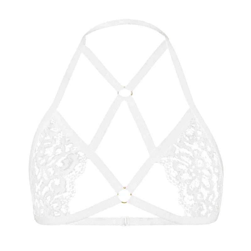 New Sexy Lace Women's Bra Lingerie Fashion Push Up Female Bralette Top Adjustable No-Slip Female Bra Perspective Women Underwear