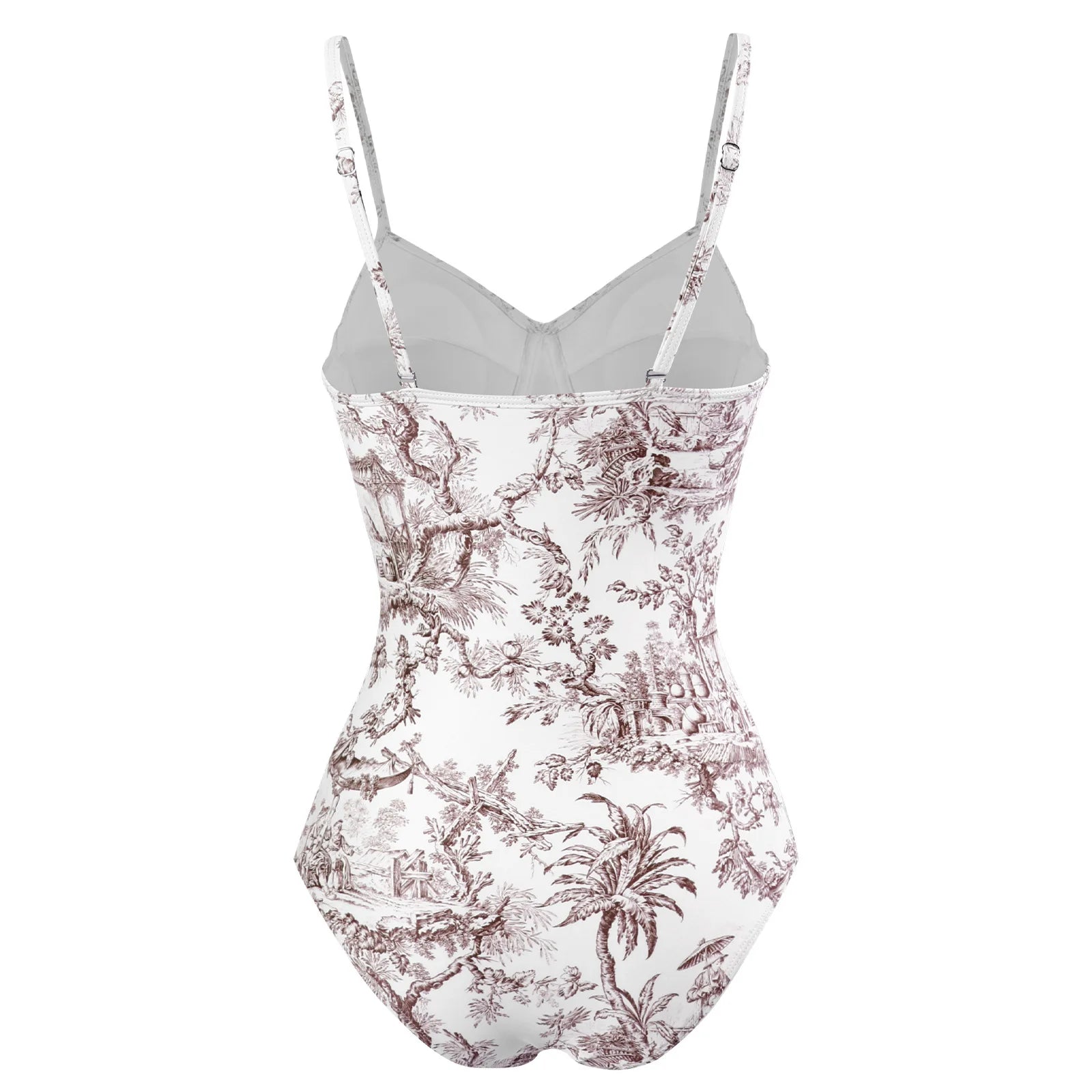 2026 New Arrival Push Up Women Bikini Set Floral Printed Ruffle Bikinis Strappy Bandage Swimwear Brazilian Biquini Bathing Suit
