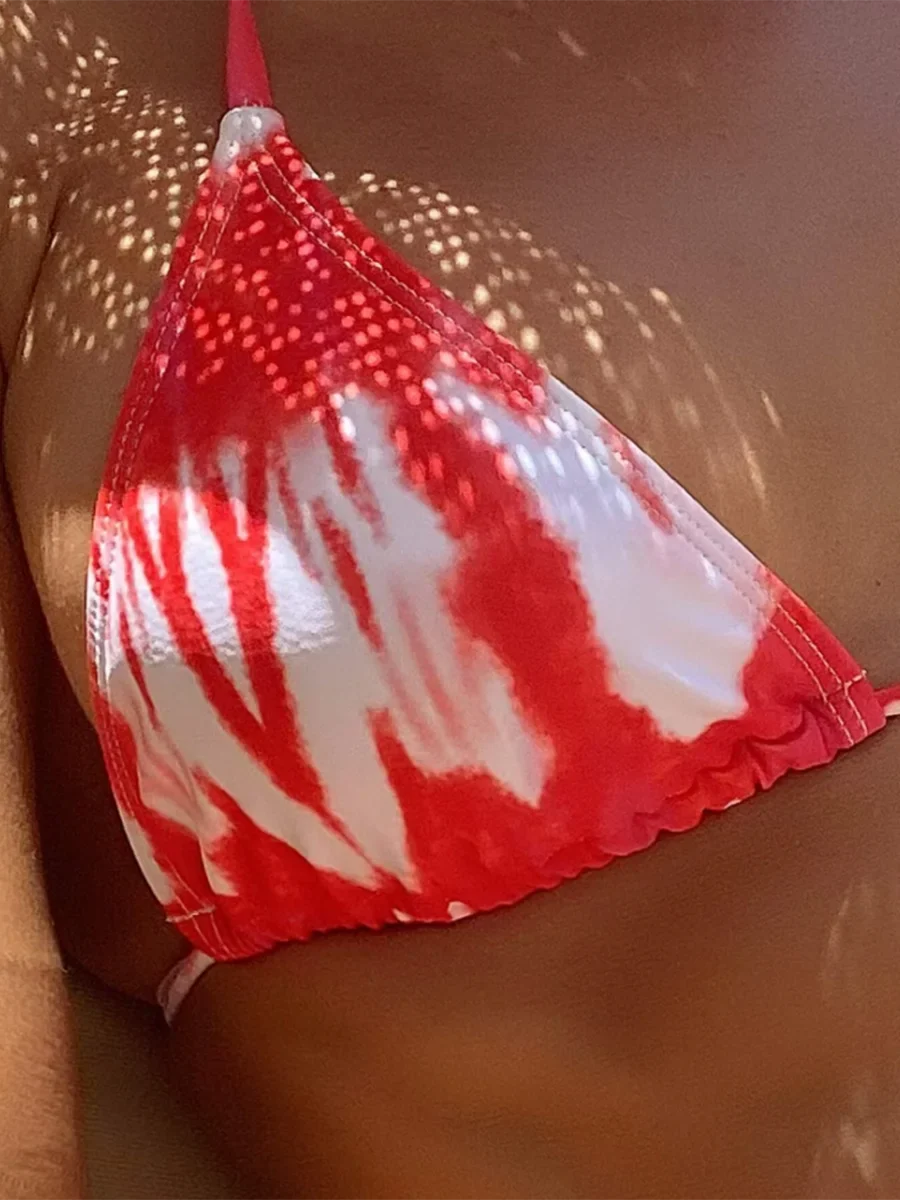3 Piece Triangle Halter Bikini Set Swimsuit & Swimdress Skirt Sexy Swimwear Women 2026 Bathing Swimming Suit Female Summer Beach