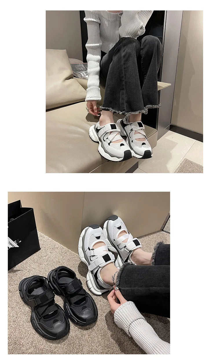 Spring New Round Head Small White Shoes Female Hundred Casual Womens Board Shoes Thick Bottom Women Sneakers