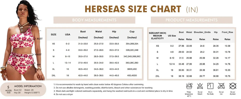 Women Sexy High Waist Split Swimsuit Lace Up Floral Bikini Set Summer Two-piece Beachwear Bathing Suit Thong Biquinis