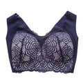 Shockproof Push-up Wireless Yoga Daily Bra Women Bra Wide Shoulder Strap Hollow Out Lace Seamless Thin Anti-exposure Comfort