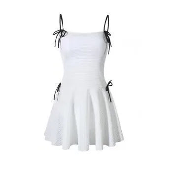 French style high-end camisole one-piece swimsuit for women, new popular item, high-end belly covering and slimming swimsuit