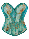 New court style corset corset corset green bee jacquard fabric slimming body shaping coat