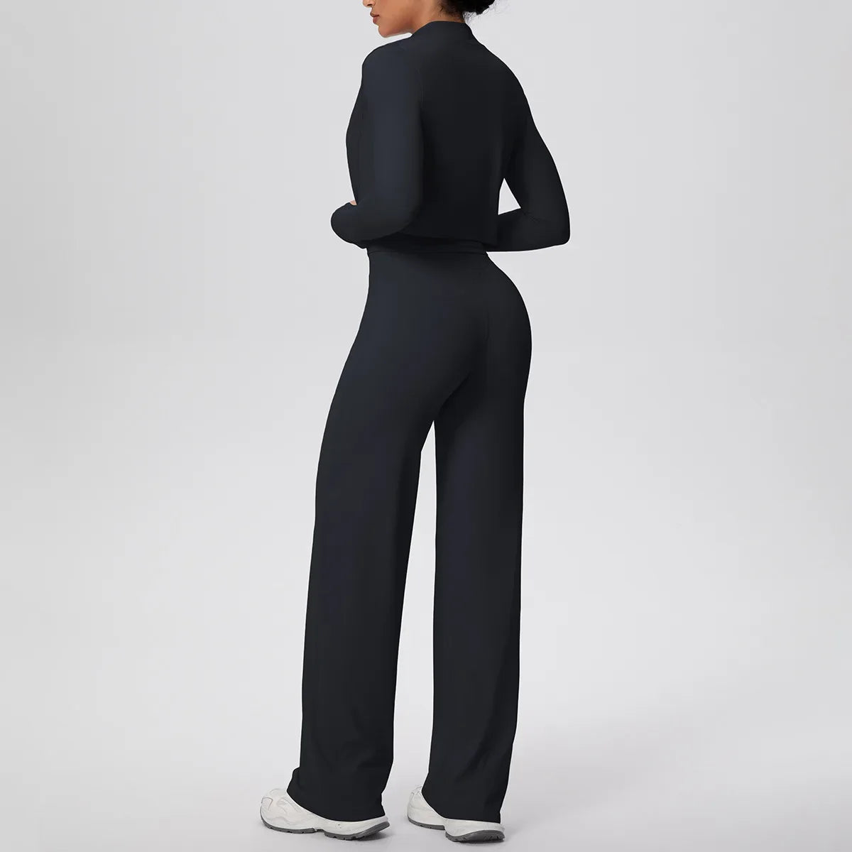 Yoga Set 3PCS Women Workout Sets Sportswear Gym Clothing Fitness zipper Long Sleeve High Waist Leggings Sports Suits Yoga Suit