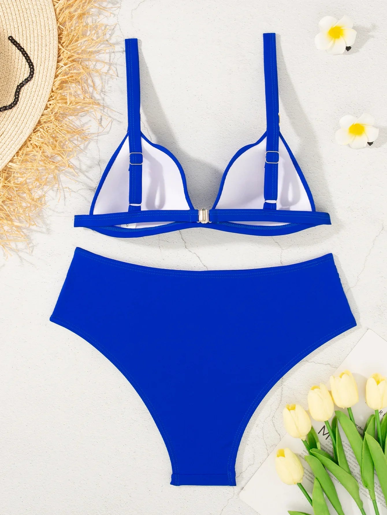 sexy push up bikinis sets two pieces solid high waist swimsuit bathing suit Swimwear Biquini conjunto de bikini tankini biquini