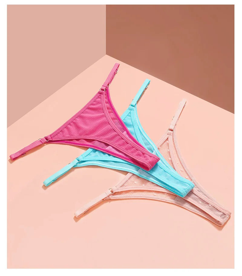 Sexy Girls G String Lace Panties Women Briefs Hollow Out Transparent Thong Thin Underwear Female Low Waist Lingerie Size S-XL